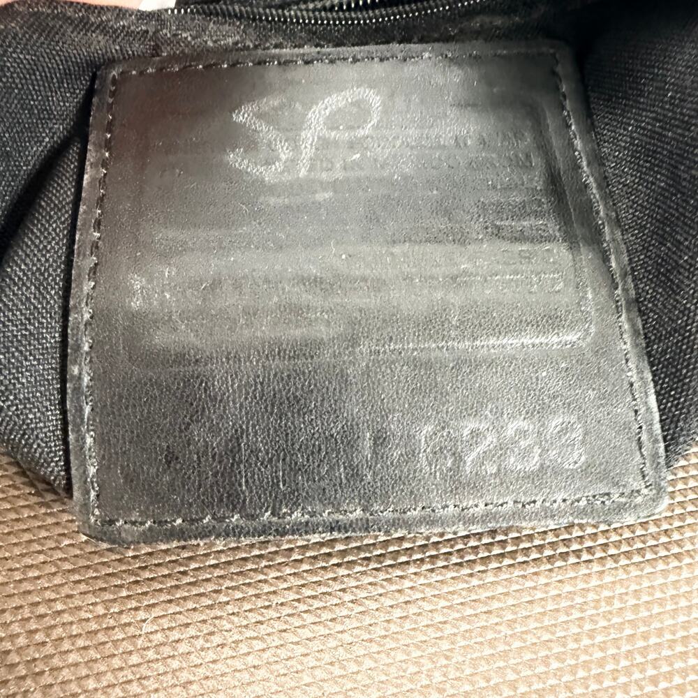 Coach Vintage Neoprene Leather Trim Small Solid Black Purse Pouchette 90s Rare - Picture 15 of 15
